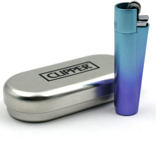 Picture of CLIPPER METAL LIGHTER BLUE GRADIENT WITH BOX